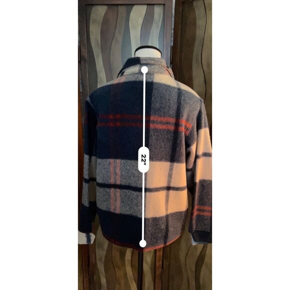 Vintage Mackinaw Woolens plaid zip up jacket. Size 14. - Picture 4 of 11